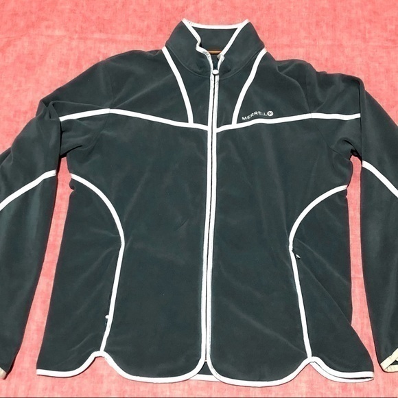 Merrell Jackets & Blazers - Merrell Activewear Contrast Trim Fleece Zip Jacket